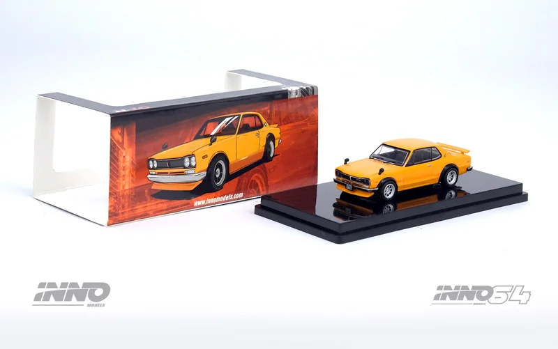 INNO  1:64 Nissan 2000 Skyline GT-R KPGC10 Malaysia Show Edition Alloy Car model Collection gift