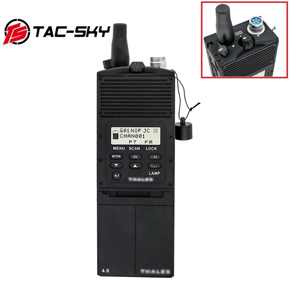 TAC-SKY AN / PRC 148 군사 라디오 워키토키 가상 모델 전술 더미 케이스, 켄우드 플러그 포함 PRC 148