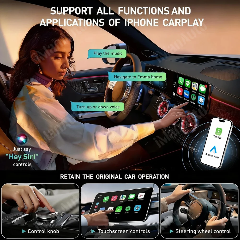 Wireless Carplay Module for Lexus GX460 2014-2020 OEM Car Screen Upgrade Decoder Interface Multimedia Android Auto