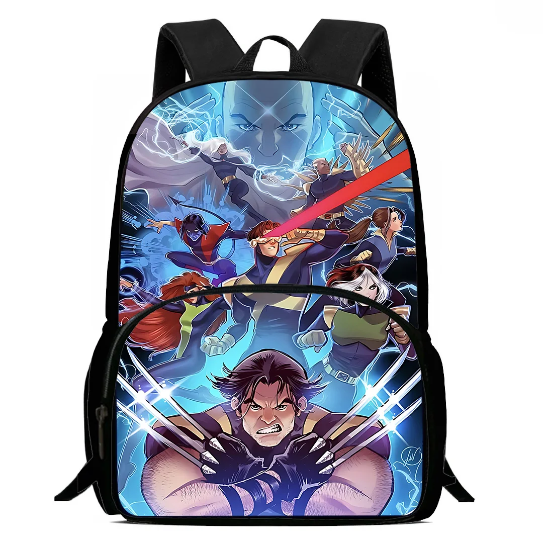 X-Men Magneto Wolverine Professor X Child Backpack Boy Girl School Bag For Men Women Traveling Backpack Durable Multi Compartmen