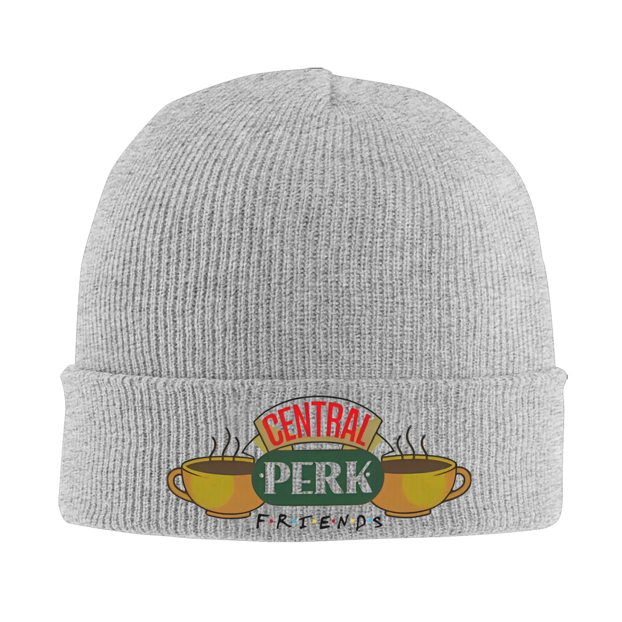 Central Perk Friends TV Show Knitted Hat Autumn Winter Skullies Beanies Street Cartoon Logo Caps Female Male Acrylic Bonnet