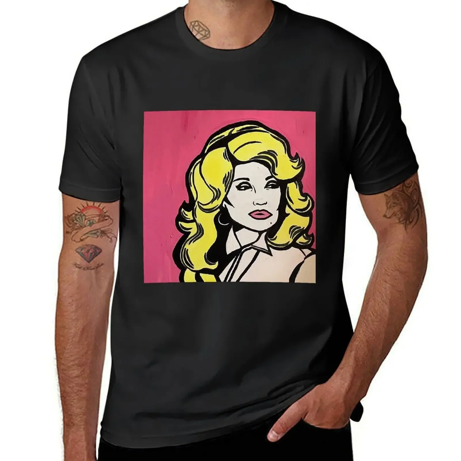 Dolly Parton Pop Art Tote Bag T-Shirt graphic tee shirt Blouse Men's clothing