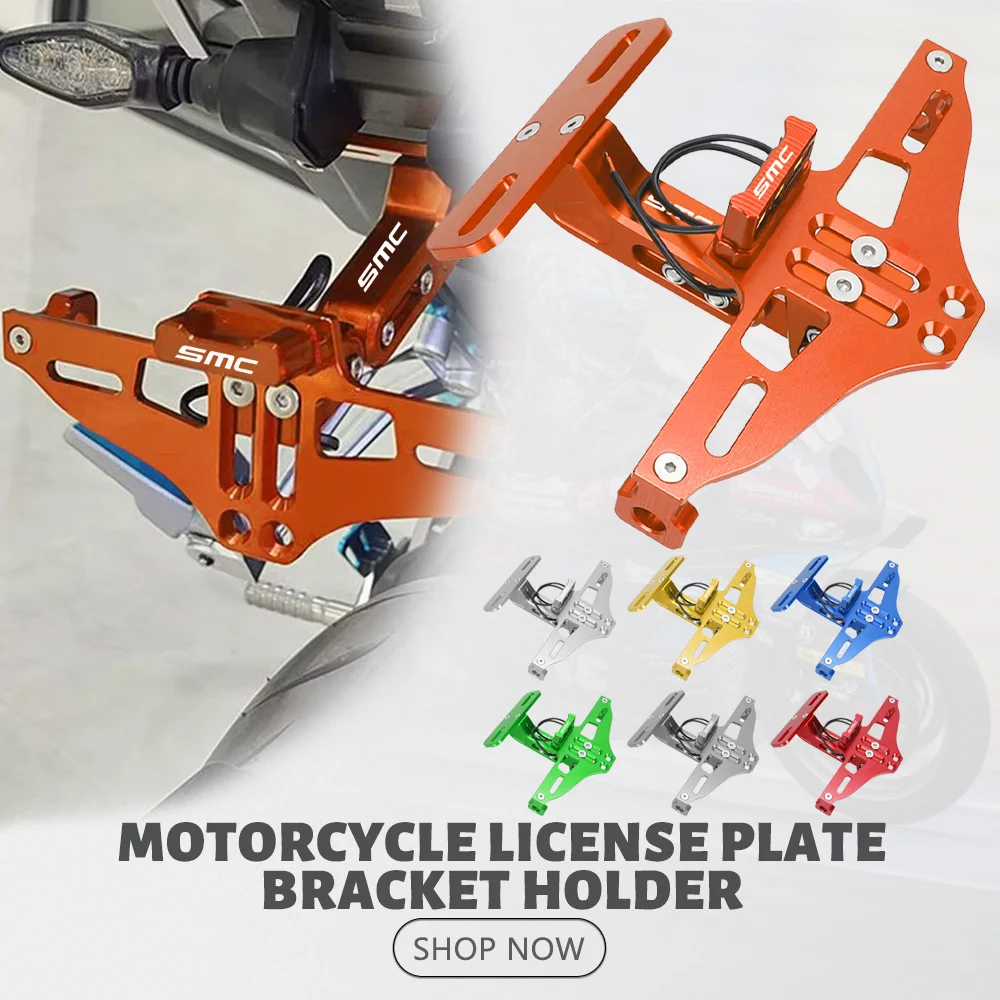 

For 690 MC 690SMC SMC-R 690SMC-R 2010-2022 2023 Tail Tidy Registration Number License Plate Bracket Holder Turn Signal Light