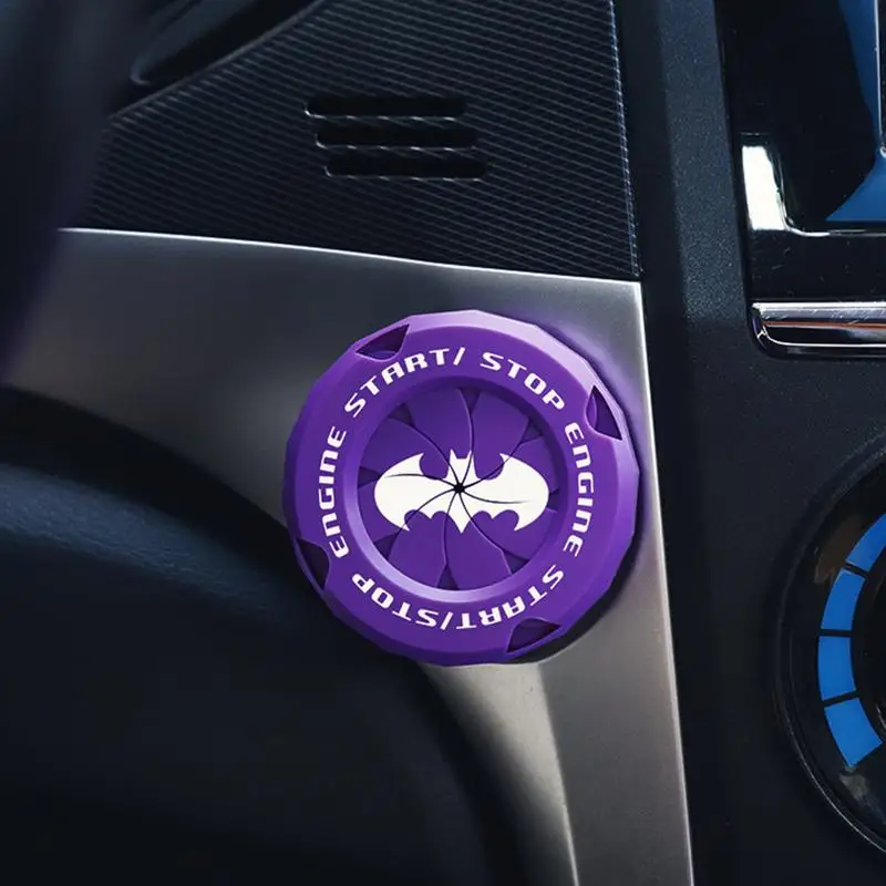Push Start Button Cover Bat Design Start Stop Button Cover Protective Push Button Cover Universal Push Start Cover for Most Cars