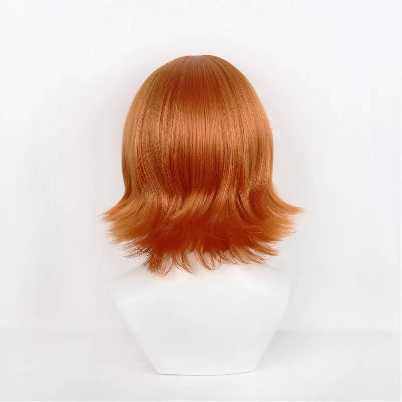 Parrucche cosplay per ragazza scoiattolo anime 38 cm capelli corti scoiattolo ragazza costume capelli sintetici resistenti al calore festa + berretto per parrucca
