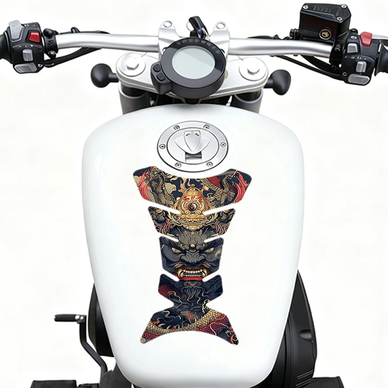 

Наклейка на топливный бак мотоцикла, 2 шт. в комплекте, с изображением головы дракона, защитная пленка от царапин, виниловая наклейка для защиты.