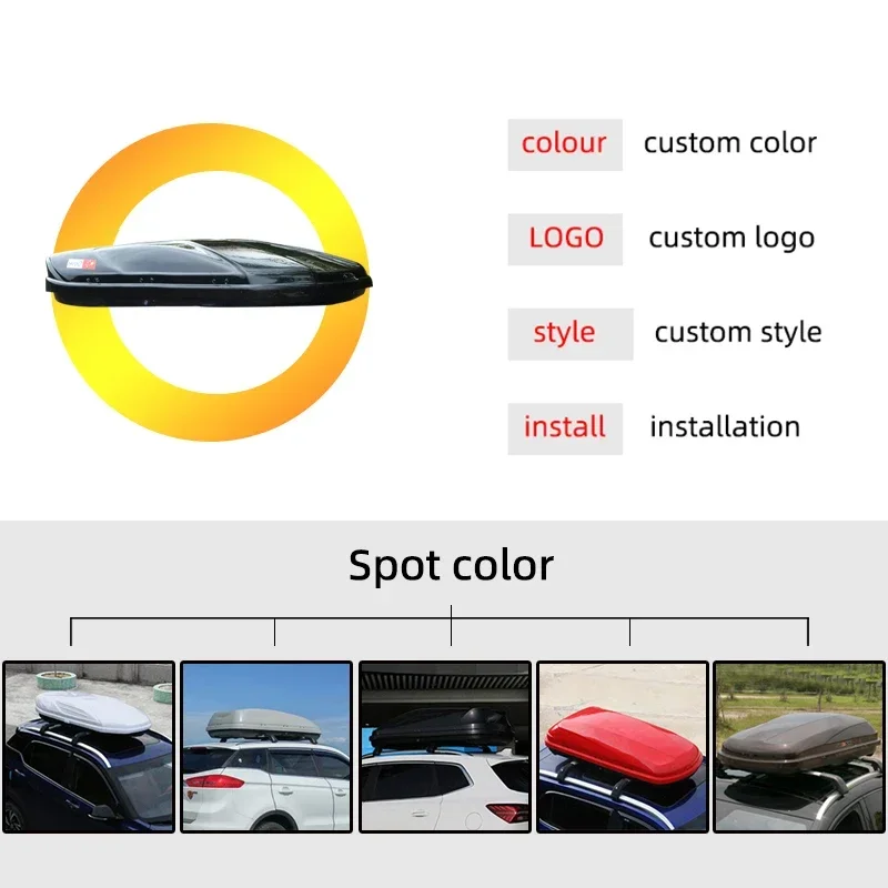 450L Car Roof Cargo Box High Capacity Waterproof Car Roof Rack Top Carrier Storage box