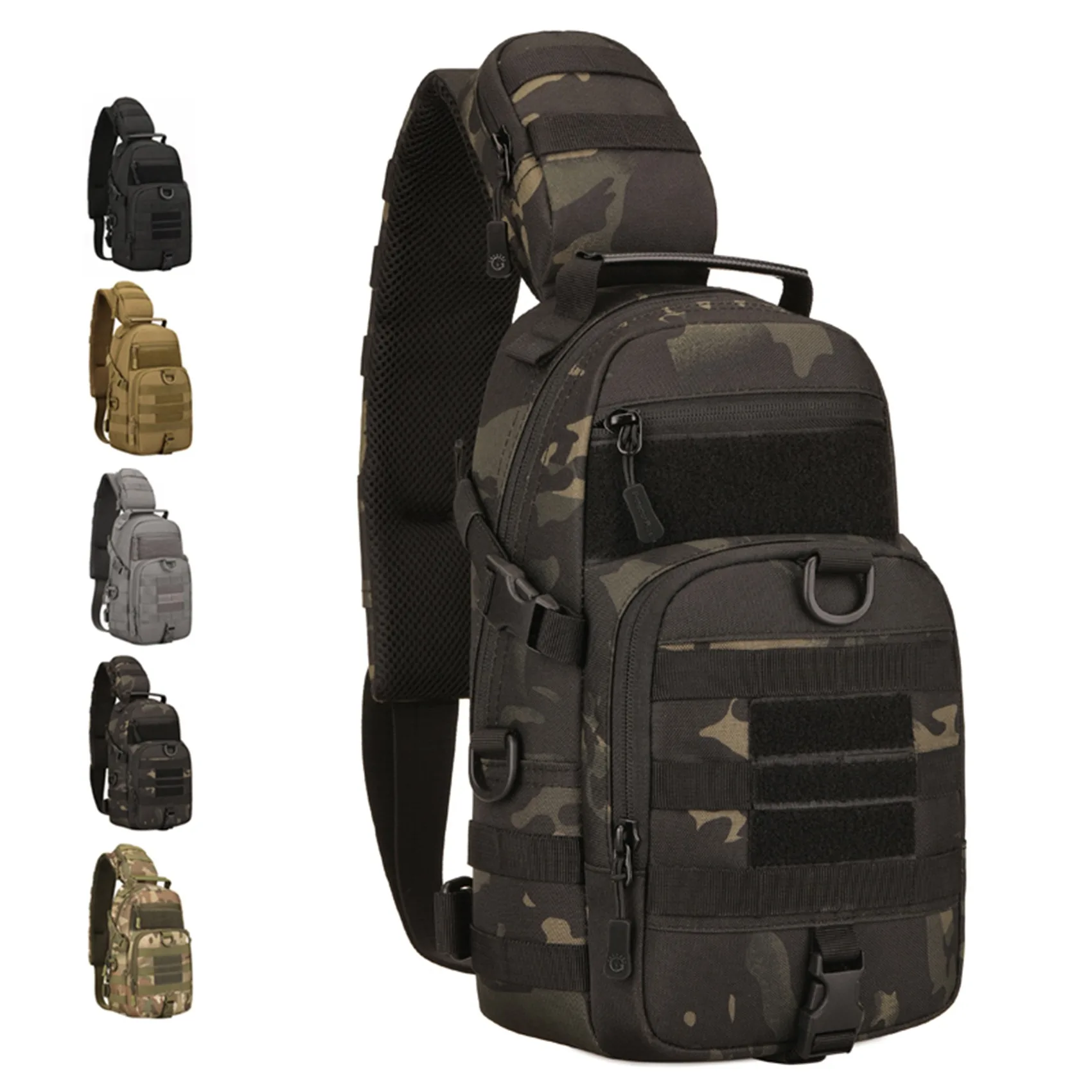 Military Tactical Chest Bag Single Shoulder Messenger Bags Outdoor Camouflage Travel Backpack Men Women