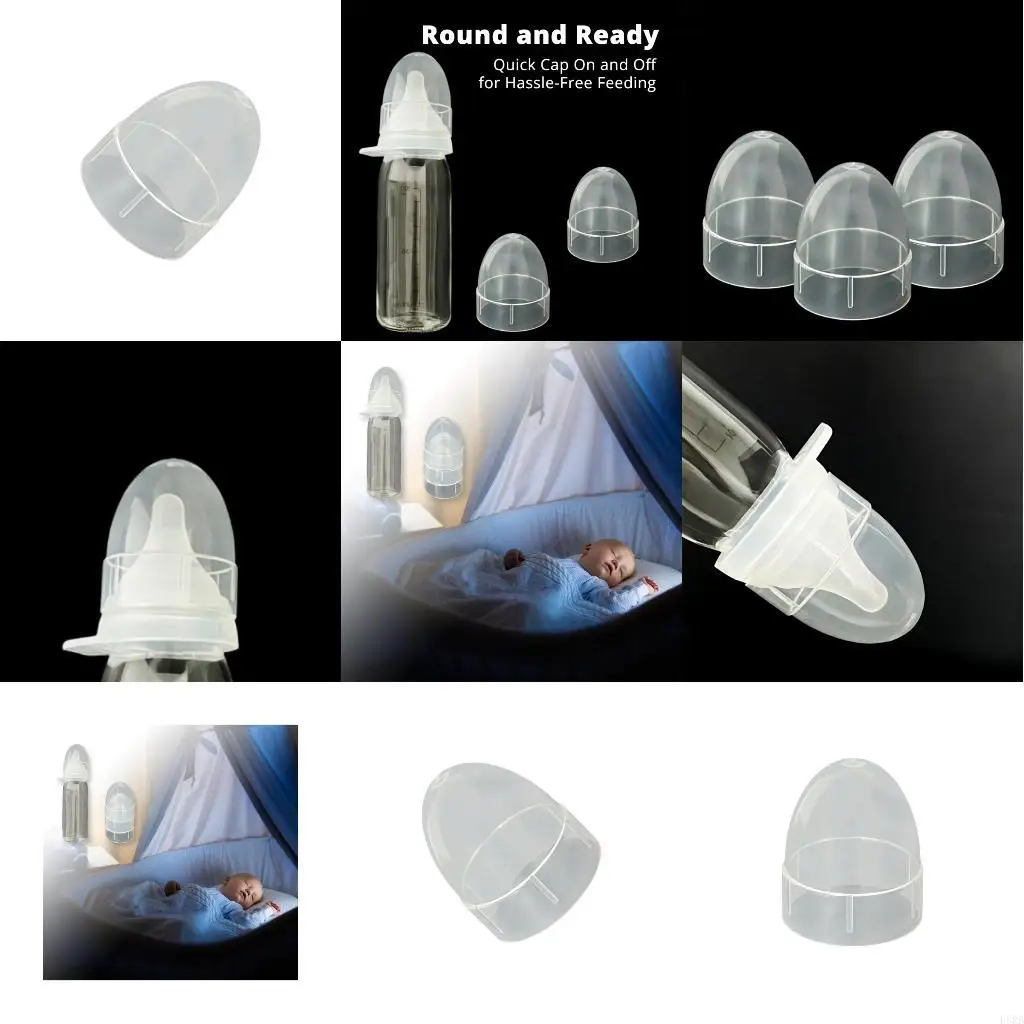 

Прозрачные белые крышки для детских бутылочек, запасная крышка для бутылочек для недоношенных детей PGE L8RB