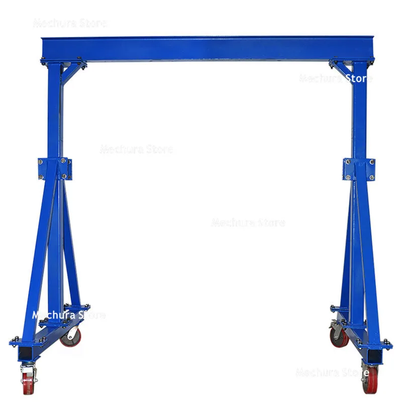 Mobile Gantry Frame Lifting Traveling Gantry Crane Manual Chain Block Small Mold Lifting Frame Transportation Equipment JT40