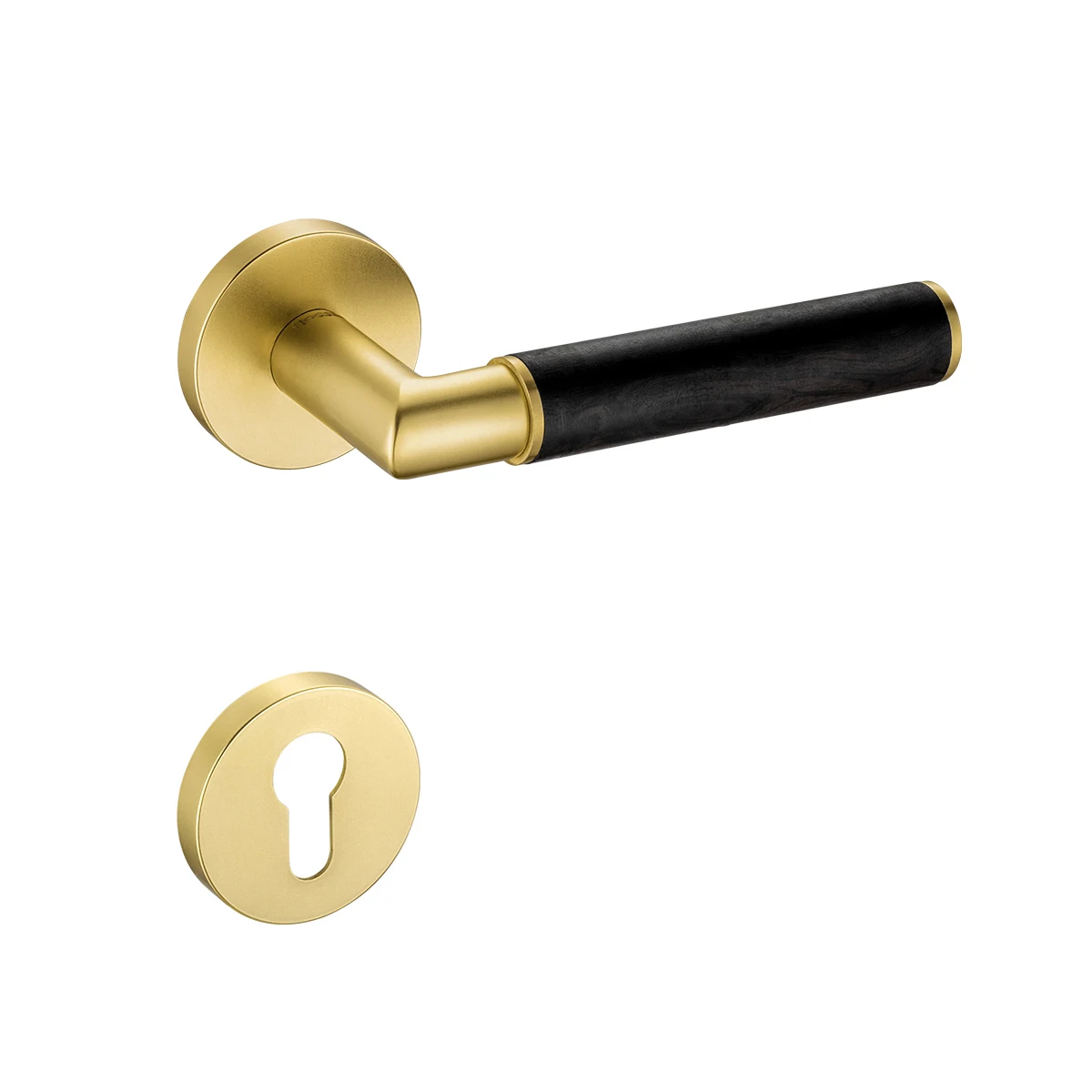 Lever Door Handle Mould Modern Interior Door Lock & Handle Set Luxury Brass Door Handle