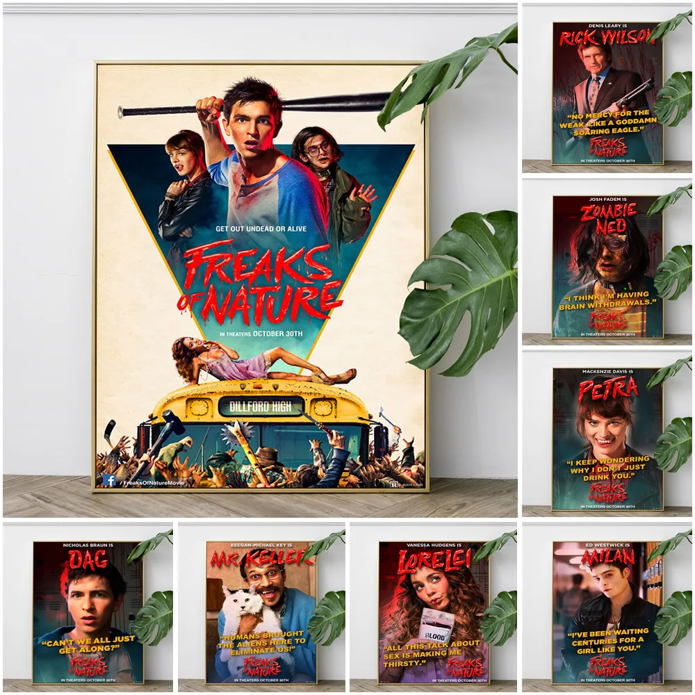 Freaks Of Nature Movie Print Art Poster Comedy Horror Film Wall Picture Home Room Decor Canvas Painting