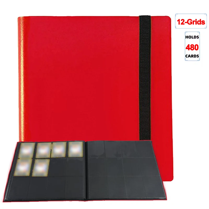 160/360/480 cartes capacité support de poche classeurs Albums pour carte de jeu livre support de manchon grande capacité classeur de cartes cahier