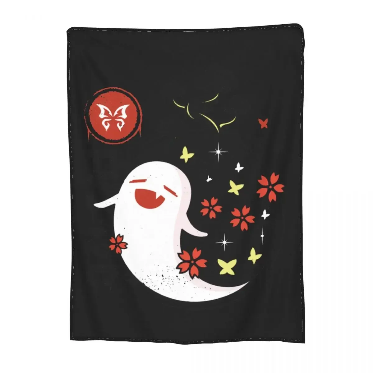

Genshin Impact Hu Tao Baby Swaddling Blanket Namecard Papilio Charontis Hutao on The Bed Soft Babes Carpet Soft Warm Sofa Bed