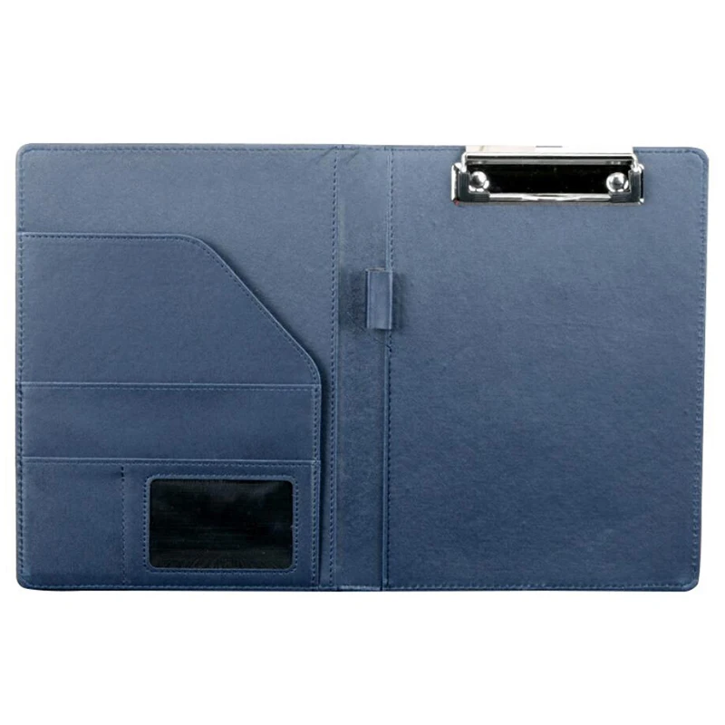 SDFC A5 Document Bag File Folder Clipboard Business Financial School Supplies (Blue)