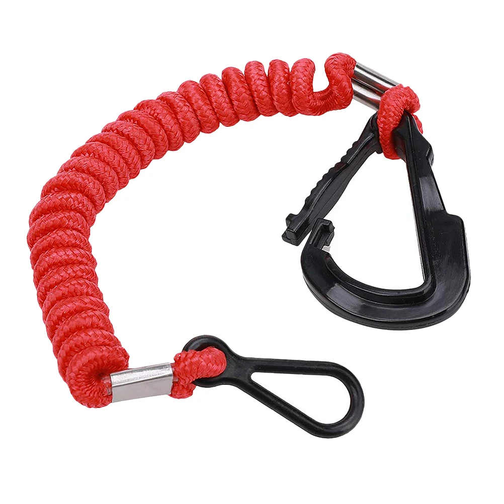 

Boat Engine Safety Lanyard Durable ABS Nylon Clip On Toggle Switch Replacement Cord for Marine Ocean Boat Supplies