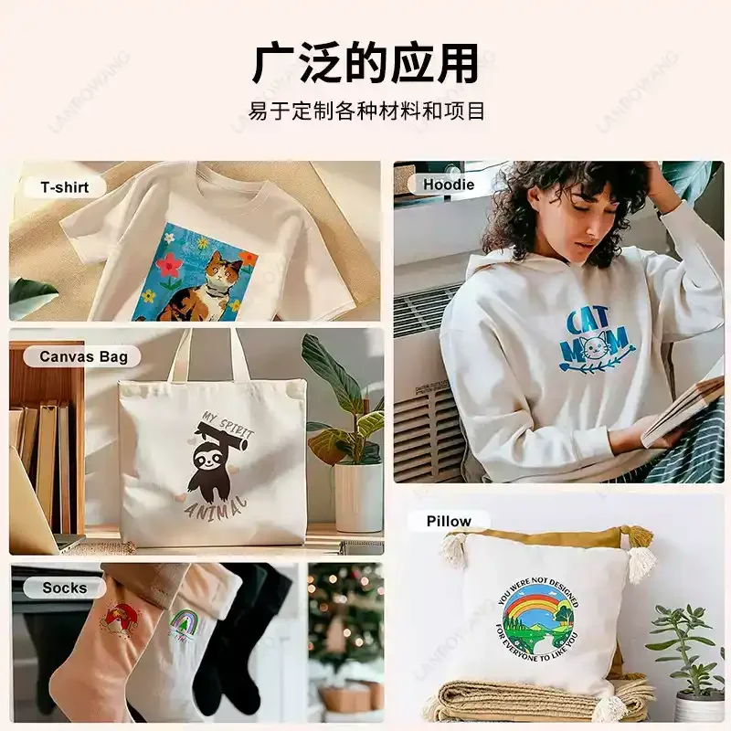 Automatic White Double Station Heat Press Large Format T-Shirt Transfer Machine For Garment DIY Printing