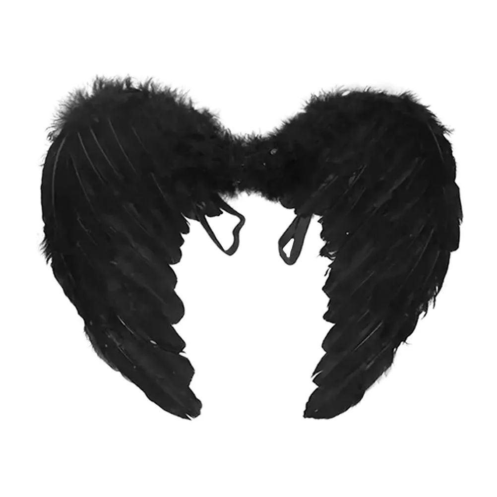 

Wings Plume Wing Prop for Angel Costume Stage Performance Christmas Halloween Party Wing-Shaped Ornament