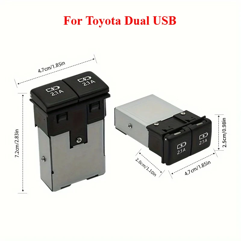 For Honda Fast Charger Toyota Car Dual USB TYPE-C Air Outlet Usb Car Dual USB Charging For CRV Civic Accord RAV4 Corolla Camry