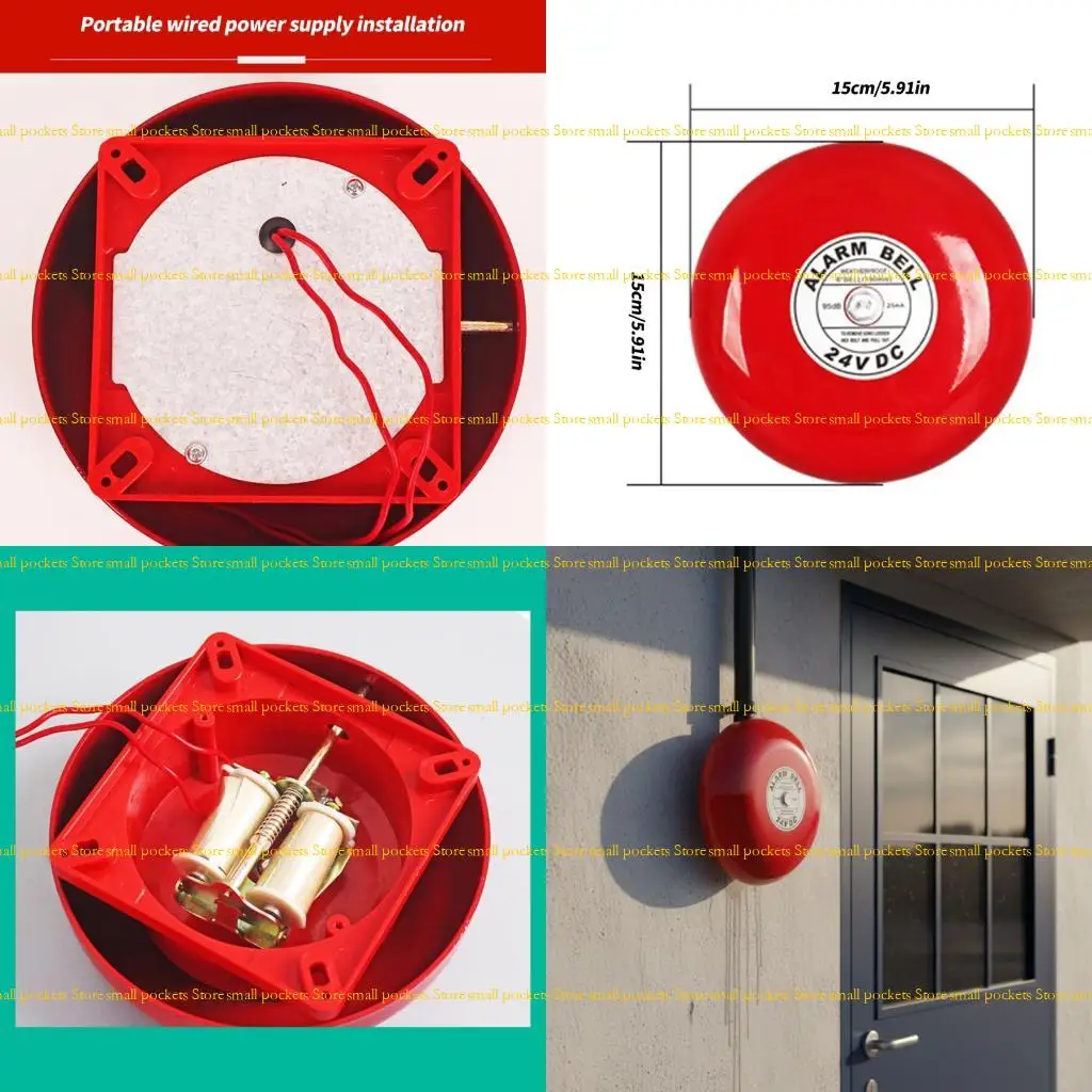 

R1WD Strong Metal ABS Alarm Bells 95dB Loud for Home School Factory Use
