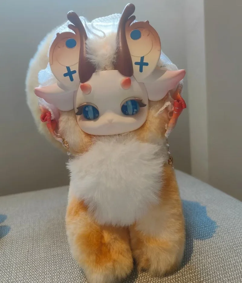 

Original Trendy Play Plush Blind Box Cat Dragon Fantasy Biological Magic Academy Series Rabbit Dragon V2 Handmade Model Ornament