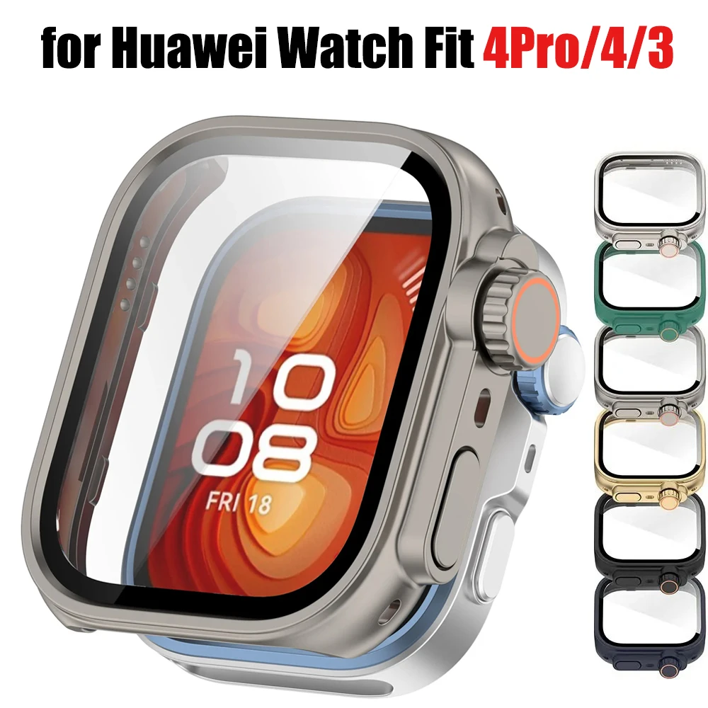 

Change To Ultra Watch Case for Huawei Watch Fit 4Pro/4/3 Screen Protector Shell+Glass For Huawei Fit4 Pro/4/3 Upgrade to Ultra 2