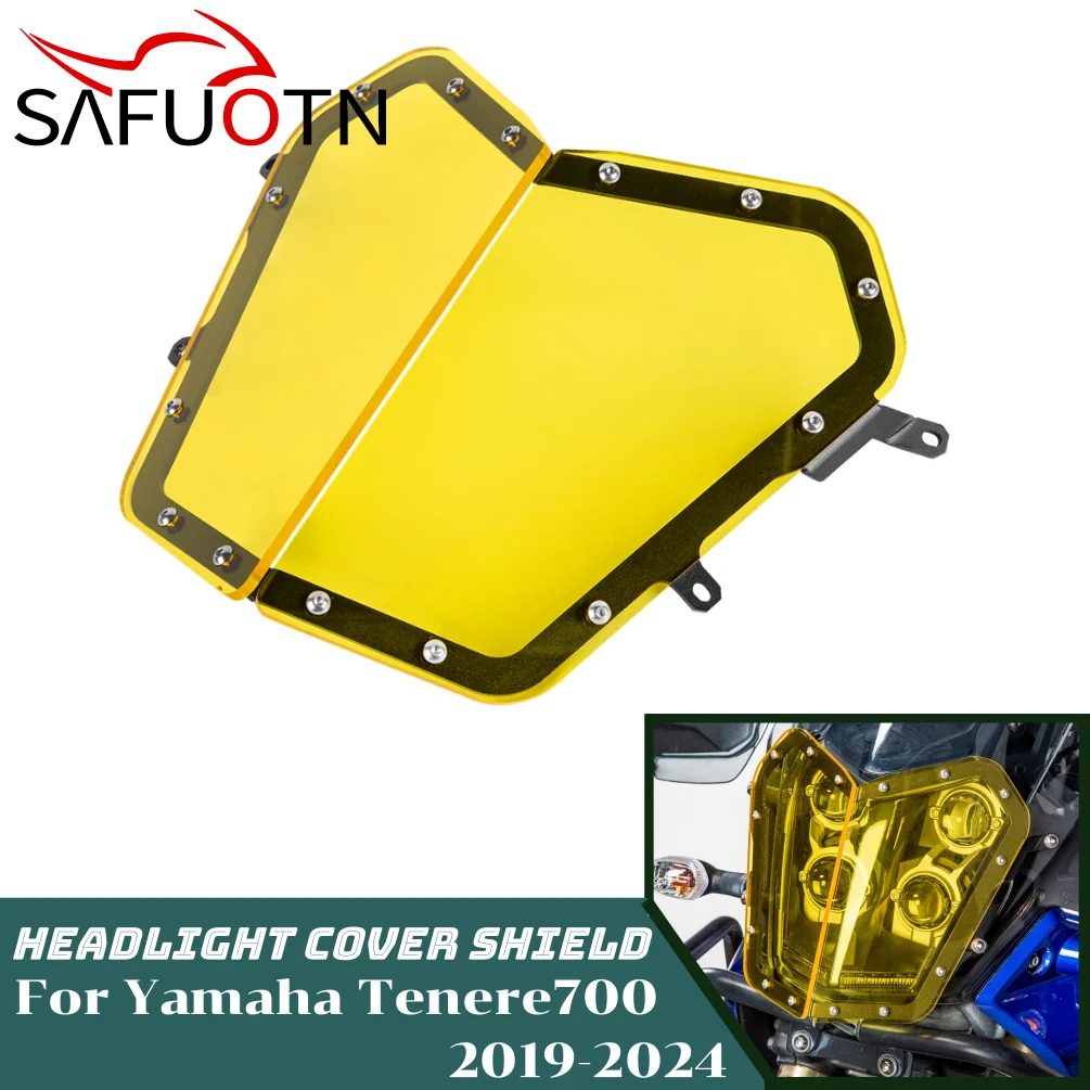 

Tenere700 Headlight Protector Cover for Yamaha Tenere 700 2019-2024 Motorcycle Front Head Light Guard Protection Accessories