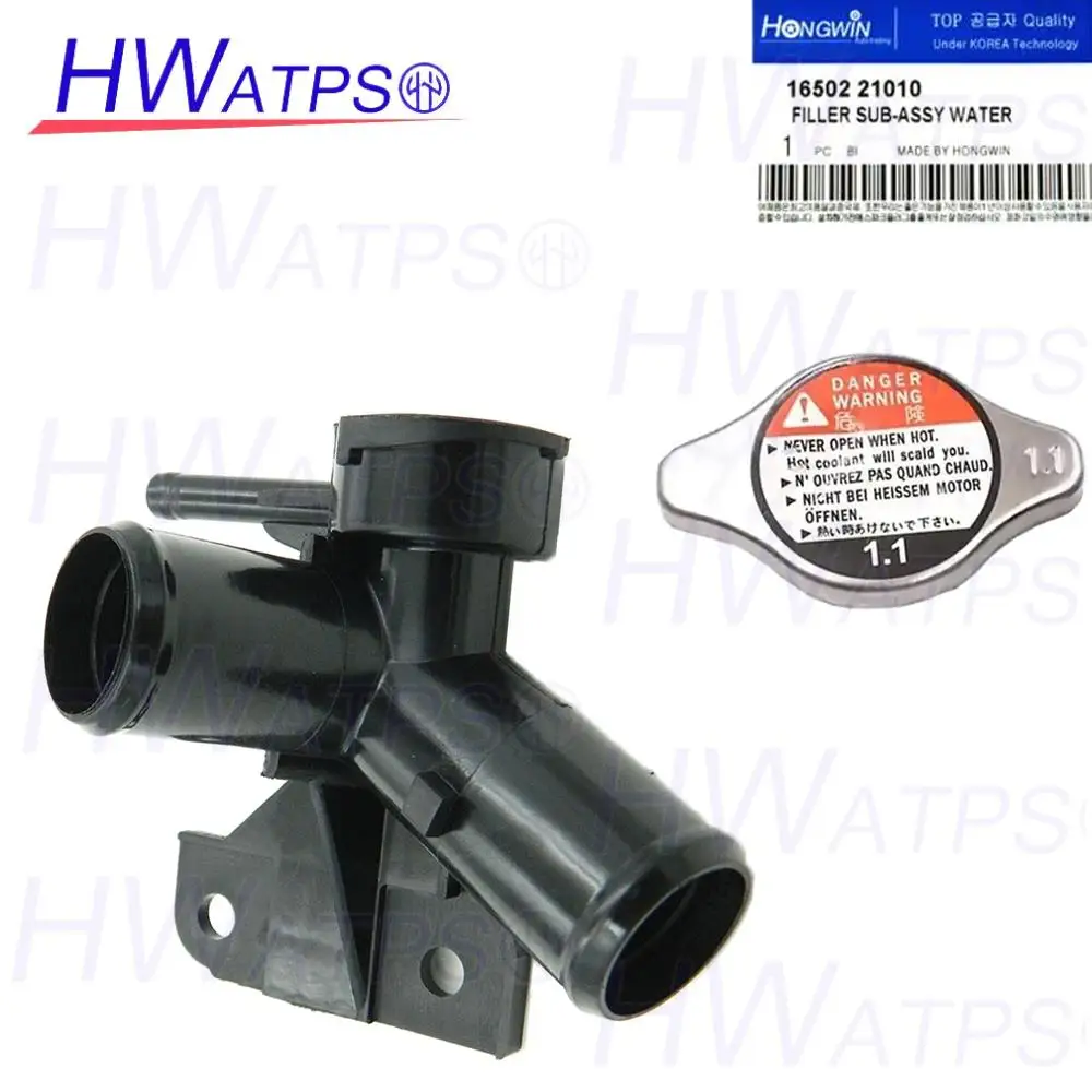 Coolant Filler Neck Assembly Cap For Toyota Echo 2000-2005 For Scion XA For Scion XB 2004-2006 1650221010 16502 21010