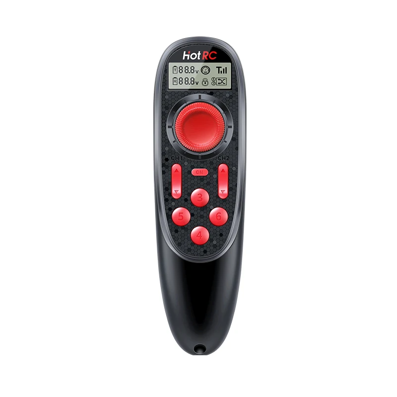 HOTRC DS-600 6CH 2.4GHz Transmitter Remote Controller Radio System With DS 600 PWM 6 Channel Receiver for RC Boat