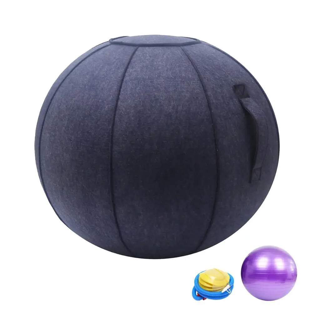 Fitness Balls 1 Set Ergonomic Posture Correction Yoga Ball Elastic Inflatable PVC Exercise Ball Portable Fitness Equipment