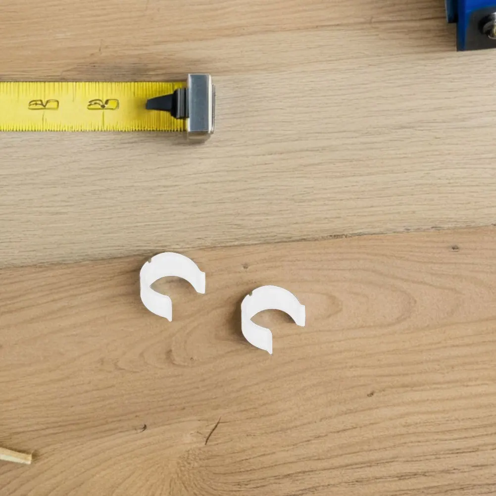 

10Pcs Curtain Rod Holders Buckle U-Shaped Non-Slip Plastic Brackets for Drapery Poles 26mm-28mm Curtain Rod Mount Supports