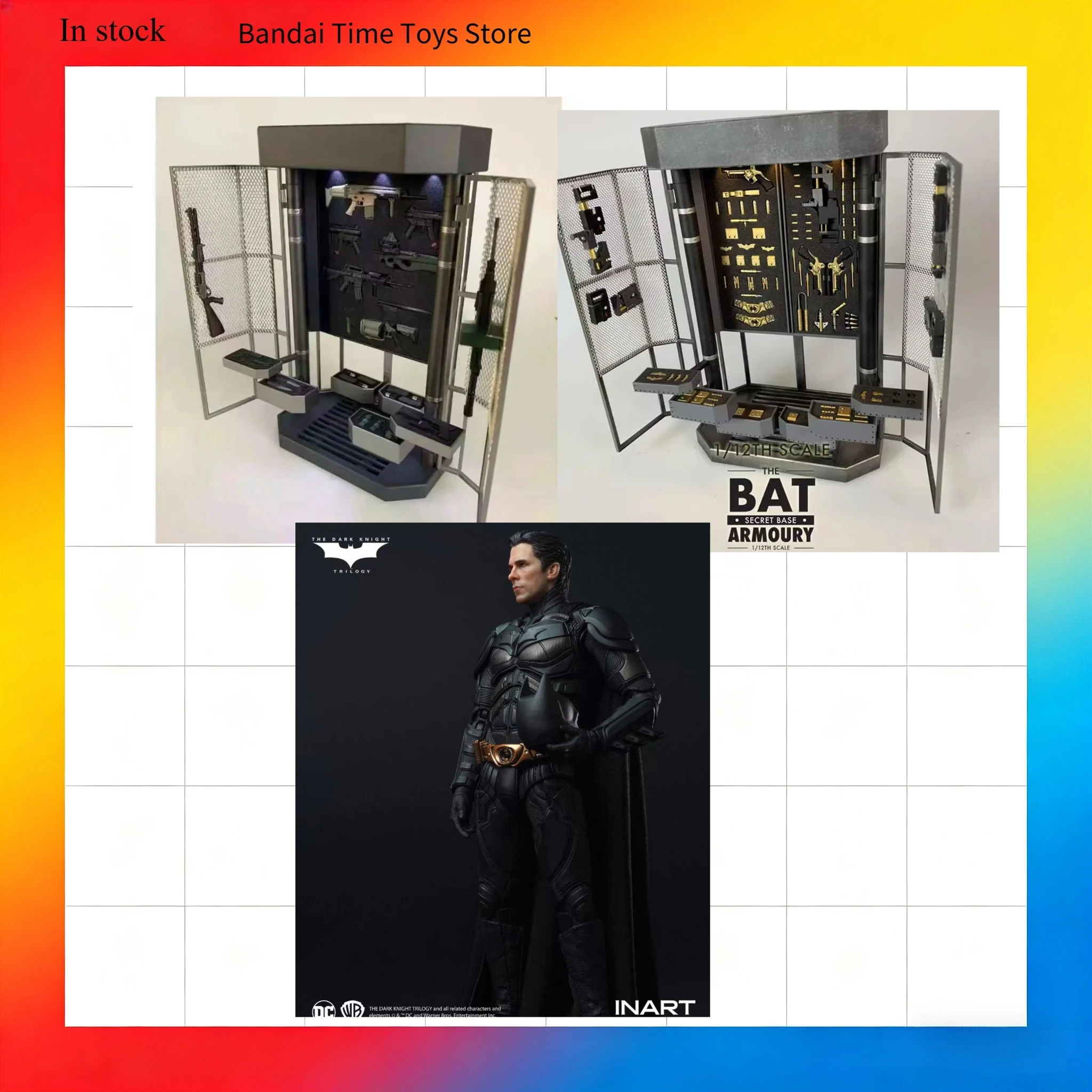 

In Stock Batman Armory for INART Bale The Dark Knight Rises Scene Base 6 Inch Action Figure Collectible Figure