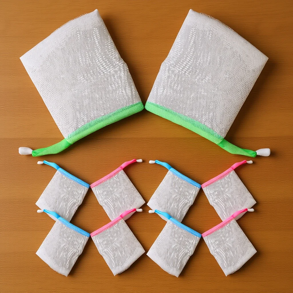 10 قطع من صانع تقشير الجسم وتنظيف الوجه وتنظيف الجسم وحقيبة صحية متينة بلون عشوائي #1