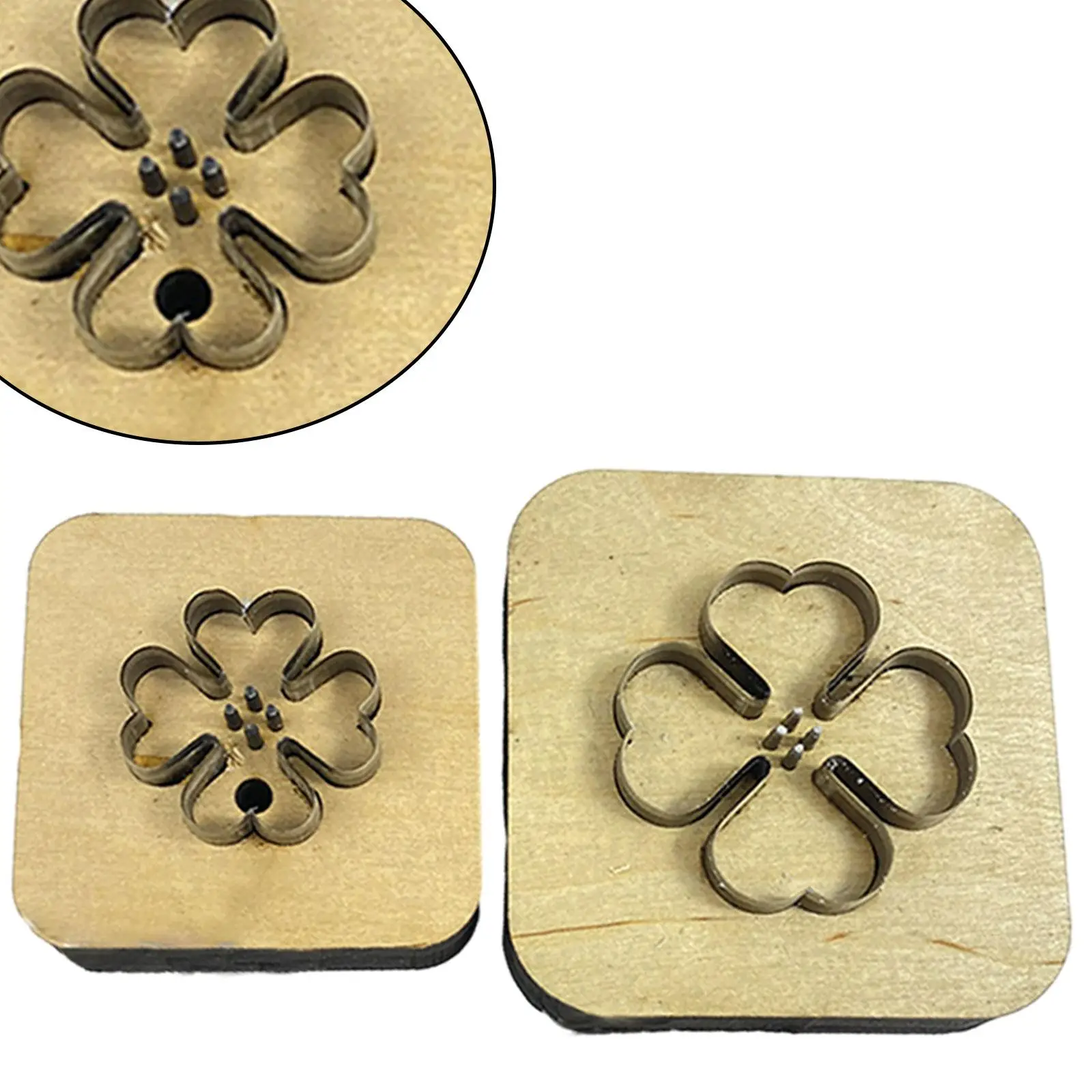 2x Four Leaf Clover Leather Cutting Dies for Beginner Leather Cutting Mould