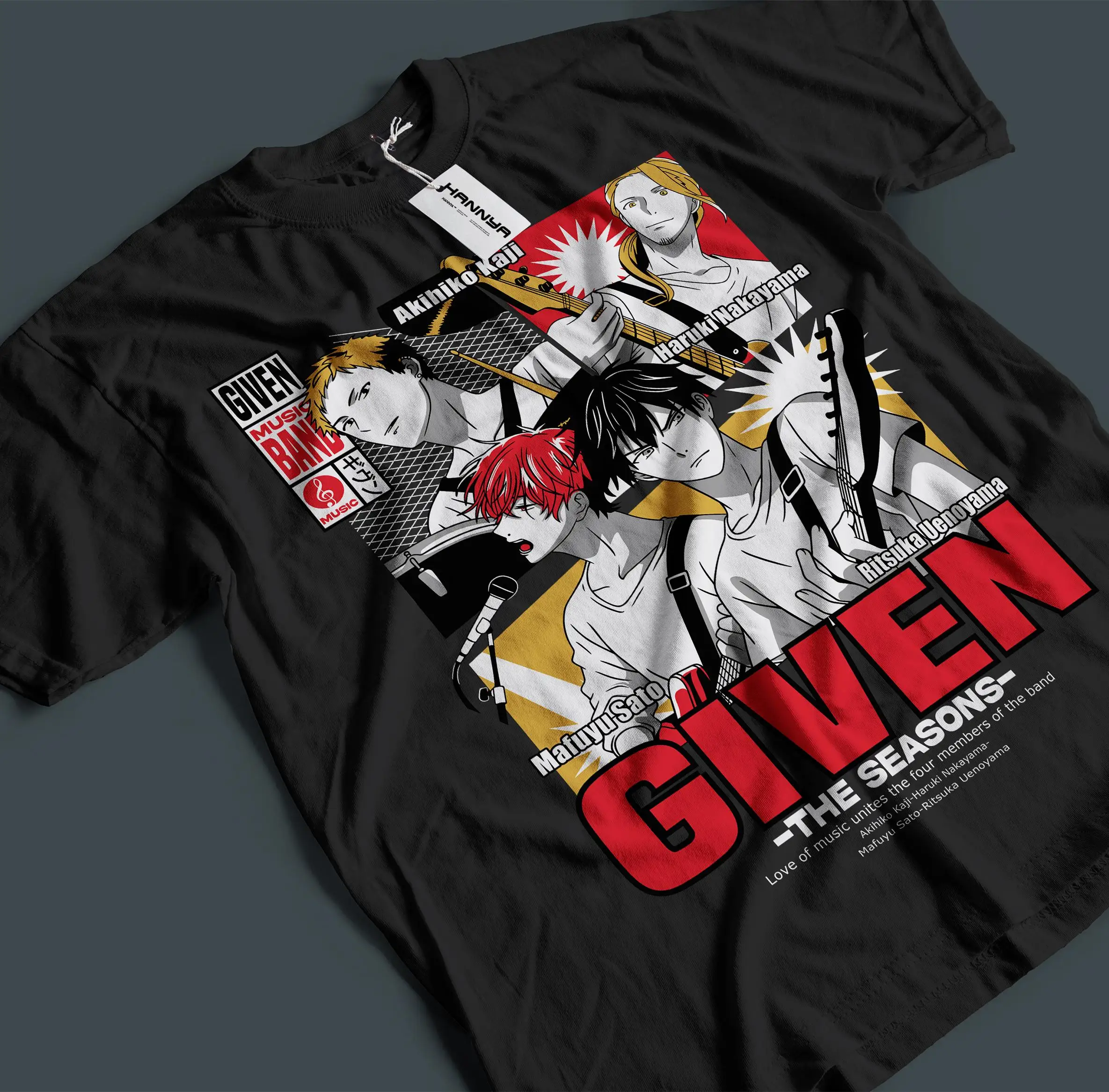 Unisex Given t shirt, Ritsuka Uenoyama shirt, Mafuyu Sato shirt, given anime