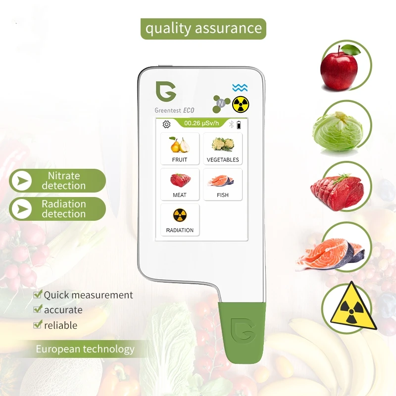 1T 2FT 3FT 4FT 6T Portable New Food Nitrate Tester Fruit, Vegetable, Meat Nitrate Tester Nuclear Radiation Detector