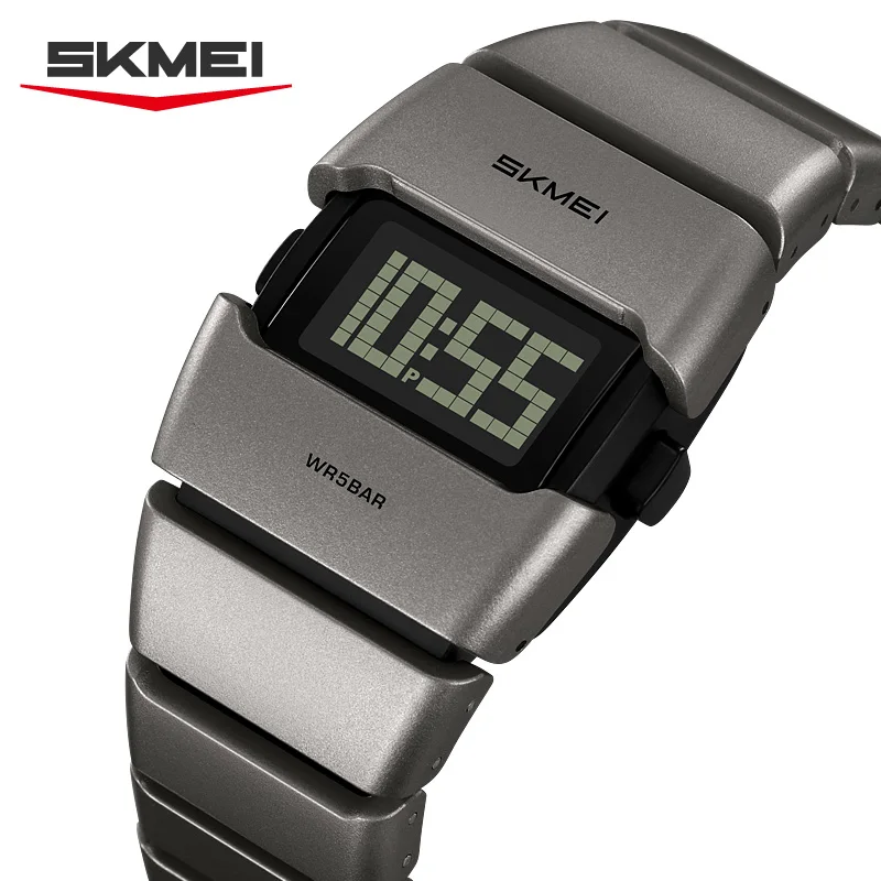 SKMEI 2710 New Sport Unique Dial Design Men's Electronic Watch Waterproof Luminous Timing Classic Digital Watch Reloj Hombre
