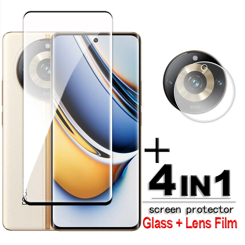 

For Realme 11 Pro Plus Glass 3D Curved Screen Protector For Realme 11 Pro+ Tempered Glass For Realme 11 Pro Plus Film 6.7 inch