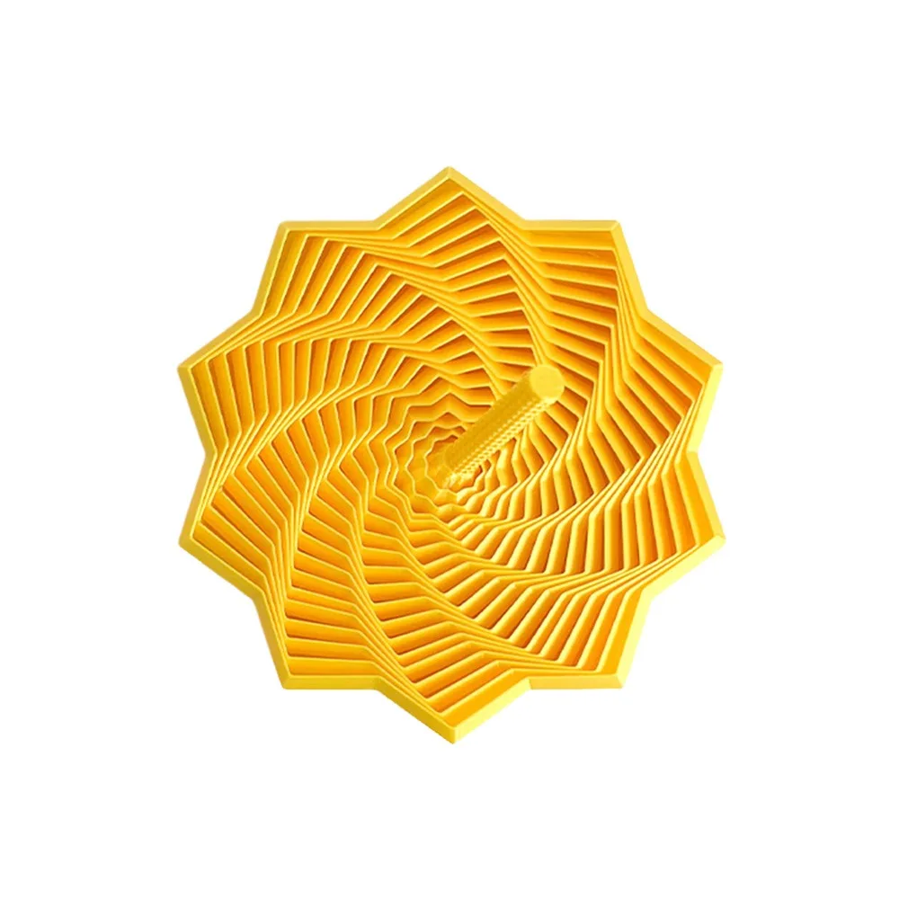 PLA Expanded Sensory Fidget Star with Handles 3D Printed Fractal Fidget Hexagon Whirling Spiral Stress Relief