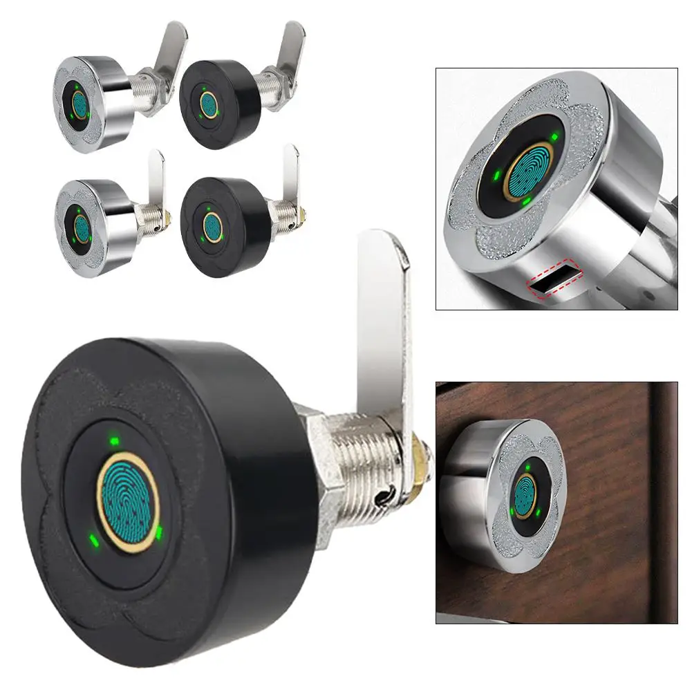 

Замок для шкафа Замок для шкафа Домашний офис Распознавание в 1 секунду Расширенная технология отпечатков пальцев Материал из алюминиевого сплава