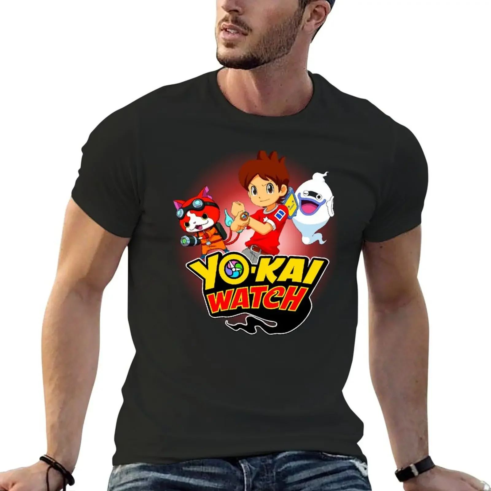 

yokai-watch T-Shirt graphic tee shirt sports fans Aesthetic clothing tees T-shirts for men cotton