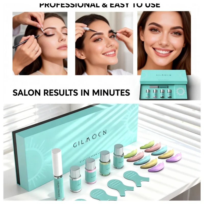 Kit de levantamiento de pestañas rápido de 9 minutos, potenciador de pestañas, Kit de levantamiento de pestañas, maquillaje permanente de ojos