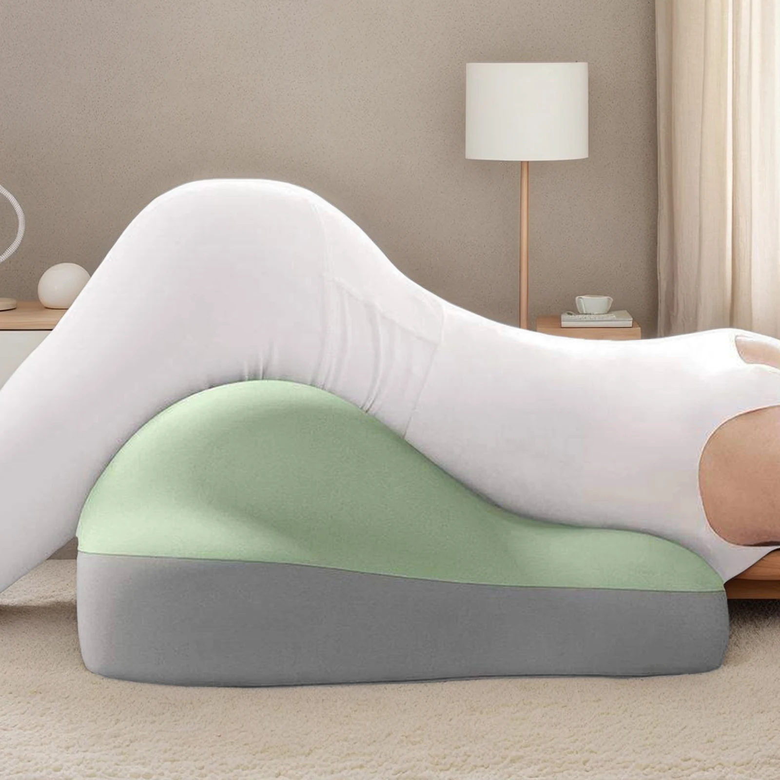 

Multifunctional Slope Pillow Comfortable Pregnanly Pillow for Couples (Green)