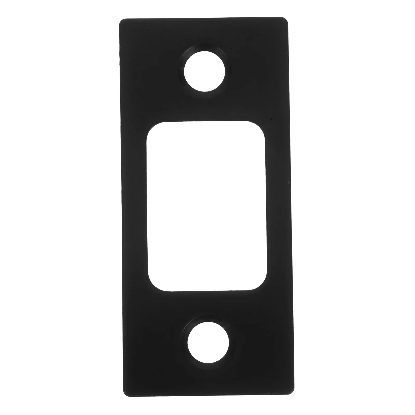 

Lock Tongue Buckle Deadbolt Strike Plate Black Reinforcement Door Security Latch Installation Knob Metal Plate Door Lock