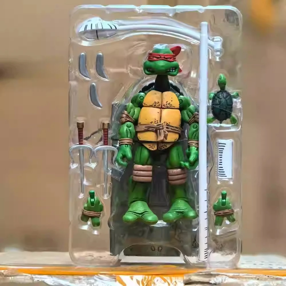 Heißer Verkauf Neca Turtles Figuren Pizza Club Leonardo Führt Tmnt Turtles Erste Ninja Anime Action Figur Modell Puppe Auf Lager Geschenke