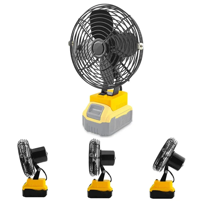 For Dewalt Multifunctional Camping Fan For Dewalt 18V 20V Li-Ion Battery Fan Portable Cordless Fan Power tool DCB200 DCB201