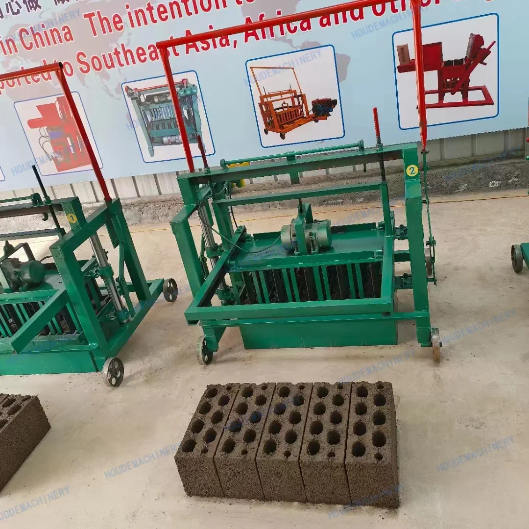QT4-45 High Efficiency Mobile Egg Layer Manual Concrete Block Machine Best Price Interlocking Cement Brick Making Machinery