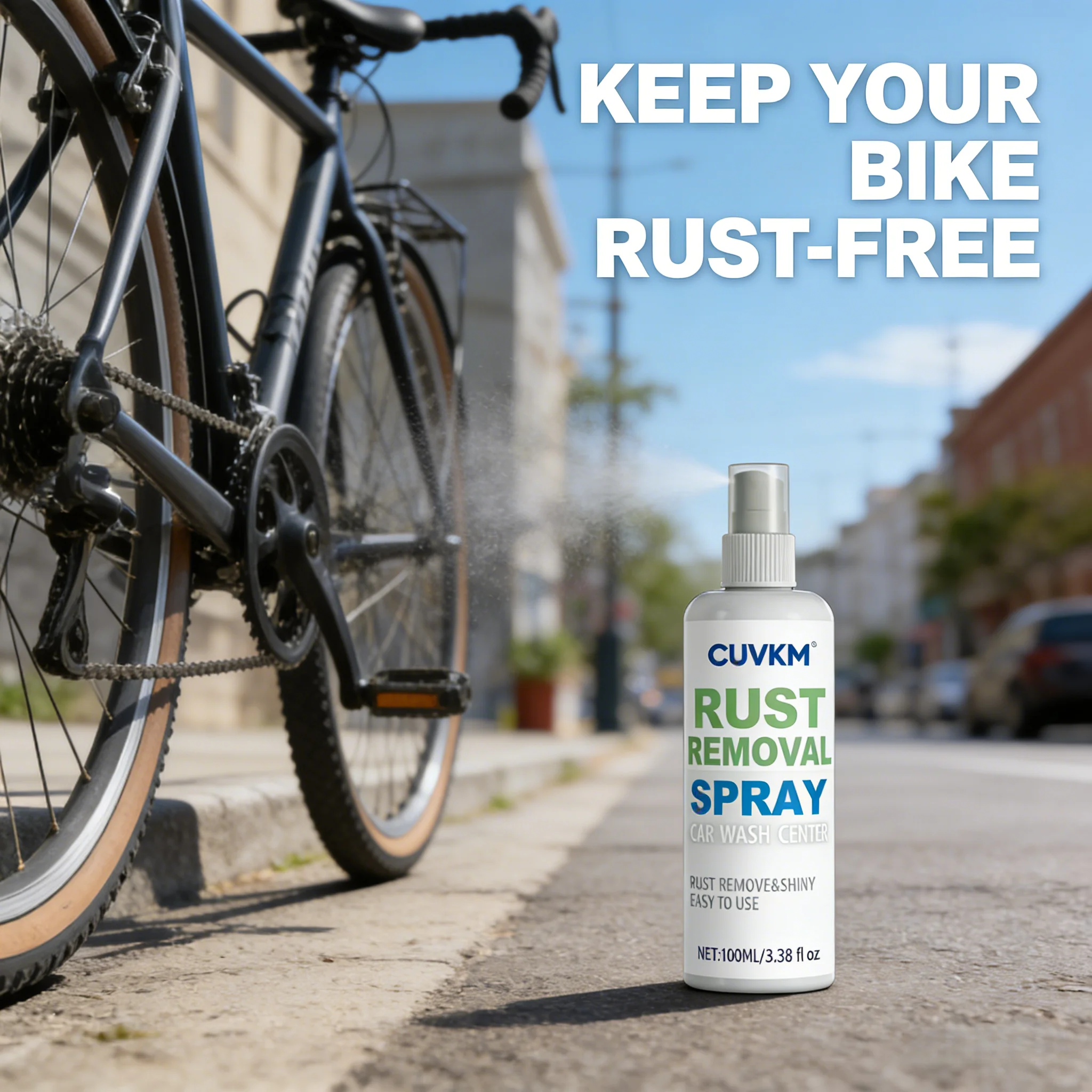 Fast Acting Rust Remover Spray No Scrubbing Rust Dissolver for Home & Industrial Use