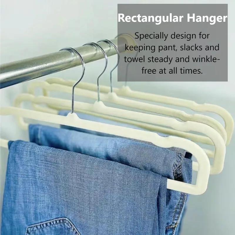 Pants Hangers Non Slip - 20 Pack Velvet Hangers for Closet - Thin Space Saving Clothes Hanger - Strong, Durable, Jean Hangers