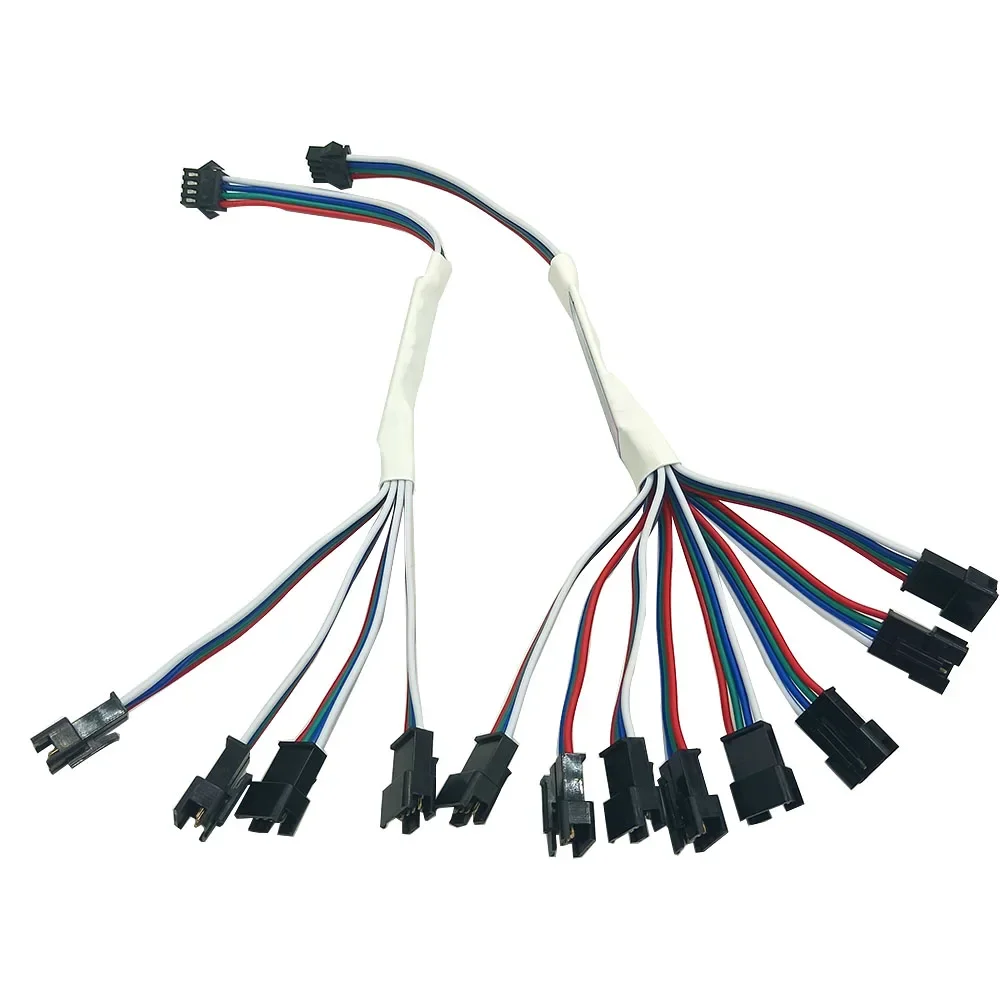 1TO 4/8 DC5-24V Mini TTL Signal LED Amplifier Repeater for WS2811 WS2812B SK6812 3Pin Addressable RGBIC LED Strip String Module